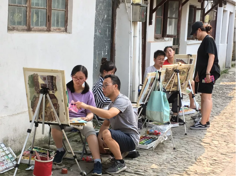 【美术写生】上海818画室来苏州美术写生基地啦！